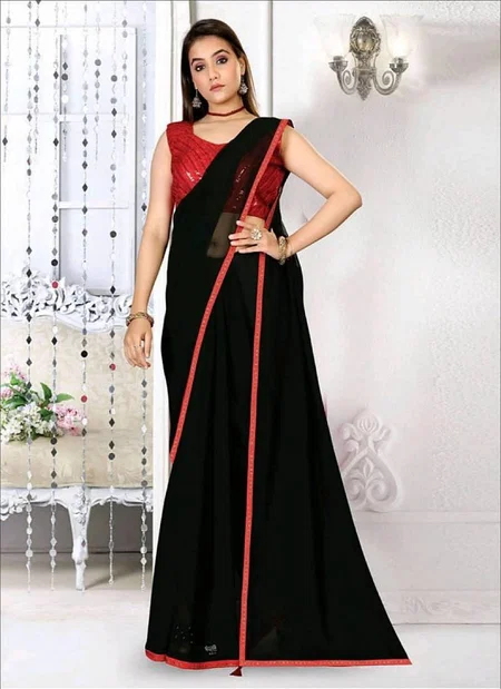 Krishna By Ronisha Party Wear Stylish Georgette Saree Suppliers In India